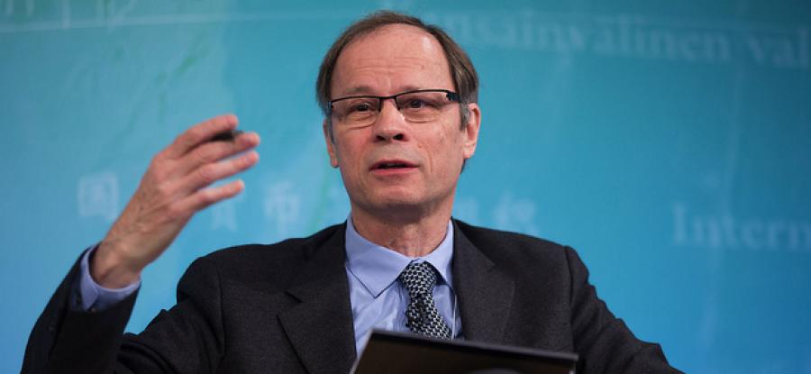 Jean Tirole al seminario del FMI Rethinking Macro Policy II, il 17 aprile 2013 - foto IMF Staff Photograph/Stephen Jaffe CC