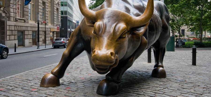 Il famoso toro di Wall Street, a New York